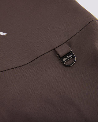 High waist jersey flared skirt (Brown)