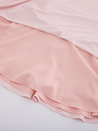 High waist jersey flared skirt (Pink)