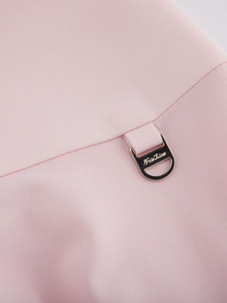 High waist jersey flared skirt (Pink)