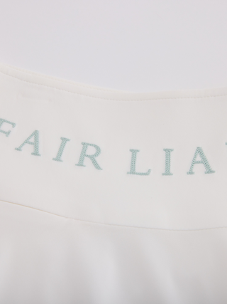 High waist jersey flared skirt (White)