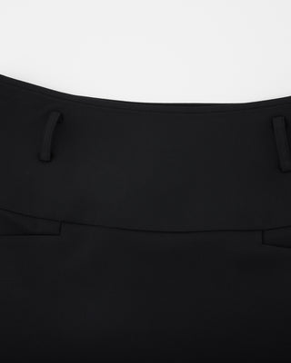 High Waist Ball Pocket Hline Skirt (Black)