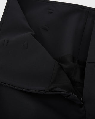 High Waist Ball Pocket Hline Skirt (Black)