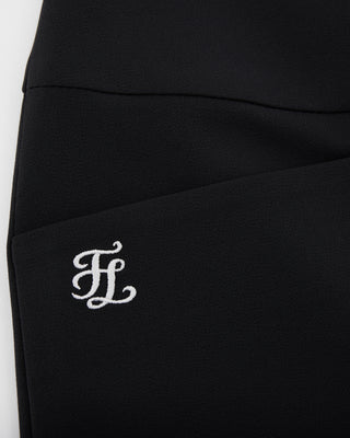 High Waist Ball Pocket Hline Skirt (Black)