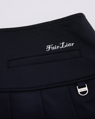 Fair Liar Performance Pleated Skirt (Black)