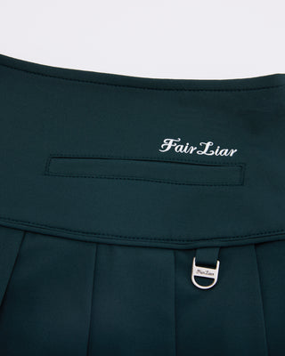 Fair Liar Performance Pleated Skirt (Green)