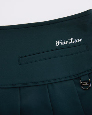 Fair Liar Performance Pleated Skirt (Green)