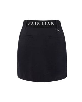 Back Band Hline Skirt (Black)