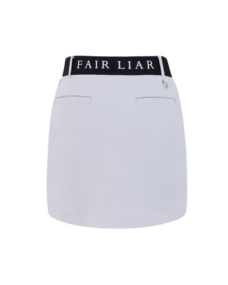 Back Band Hline Skirt (Grey)