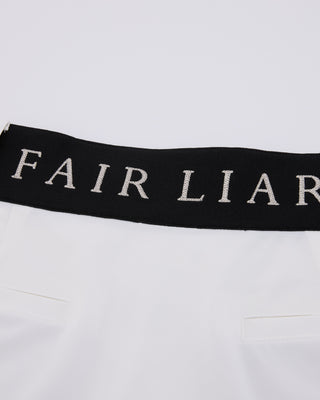 Back Band Hline Skirt (White)