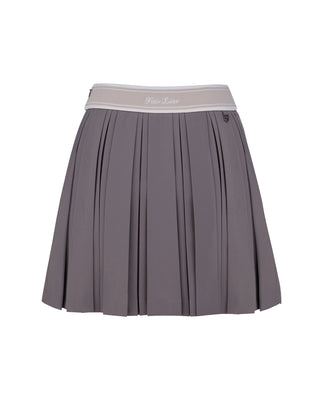 Double Pleated Band Skirt (Cocoa)