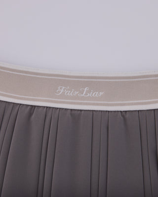 Double Pleated Band Skirt (Cocoa)