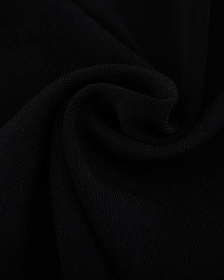 Detachable Lace Ribbon Sleeveless Knit (Black)