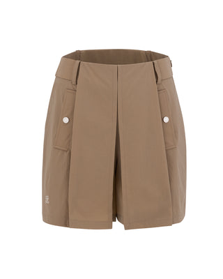 Hidden Culottes Short Pants (Beige)