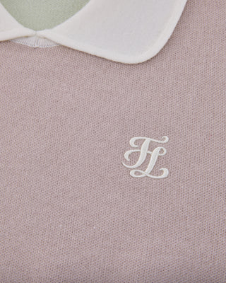 Color Combination Crop Knit (Green)