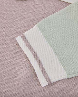 Color Combination Crop Knit (Green)