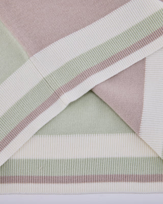 Color Combination Crop Knit (Green)