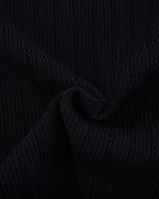 Ribbon Shirring Knit (Black)