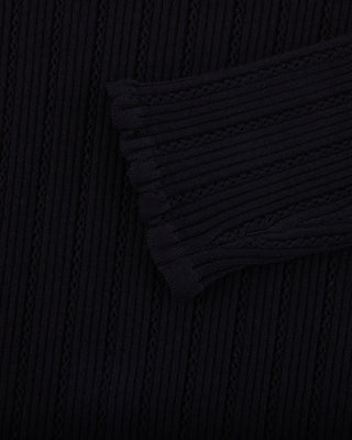 Ribbon Shirring Knit (Black)
