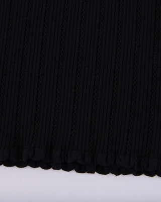 Ribbon Shirring Knit (Black)