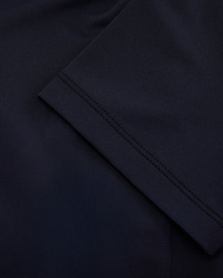 Front shirring short sleeve T Shirt (Black)