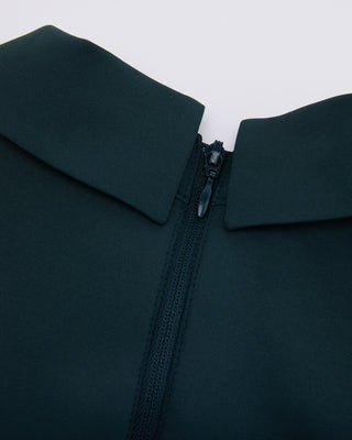 Front shirring short sleeve T Shirt (Green)