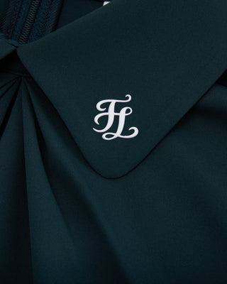 Front shirring short sleeve T Shirt (Green)