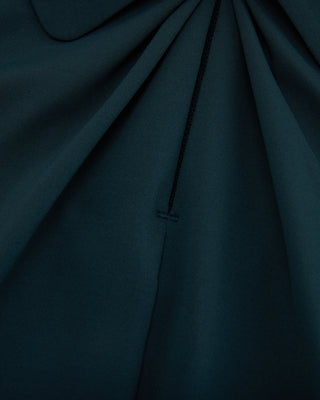 Front shirring short sleeve T Shirt (Green)