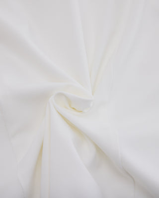 Front shirring short sleeve T Shirt (White)