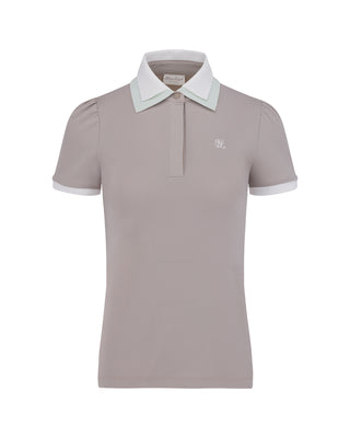 Double Color Collar T Shirt (Beige)