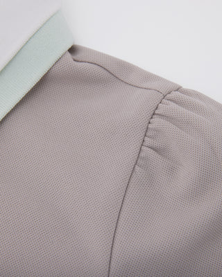 Double Color Collar T Shirt (Beige)