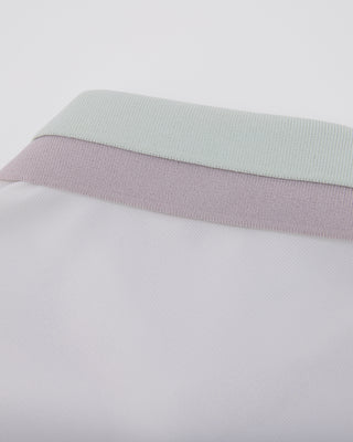 Double Color Collar T Shirt (White)