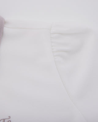 Double Color Collar T Shirt (White)