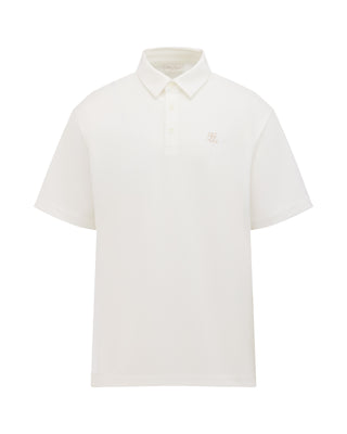 Men's Loose Fit Polo T Shirt (white)