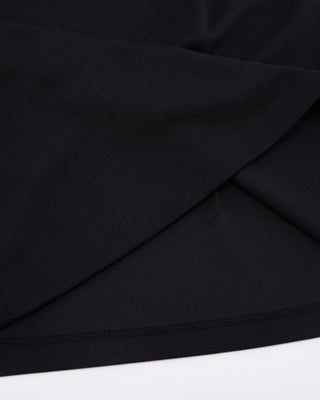 Lettering Scarf Short Sleeve T Shirt (Black)