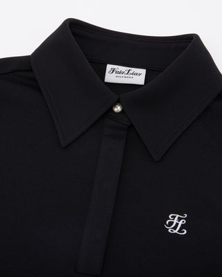 Lettering Scarf Short Sleeve T Shirt (Black)