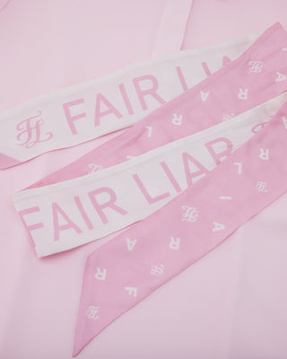 Lettering Scarf Short Sleeve T Shirt (Pink)