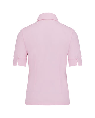 Lettering Scarf Short Sleeve T Shirt (Pink)