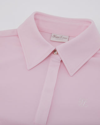 Lettering Scarf Short Sleeve T Shirt (Pink)