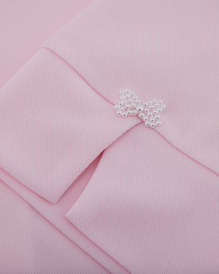 Lettering Scarf Short Sleeve T Shirt (Pink)