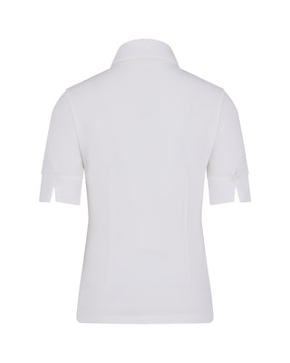 Lettering Scarf Short Sleeve T Shirt (White)