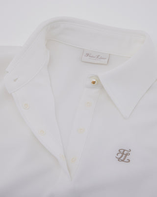 Lettering Scarf Short Sleeve T Shirt (White)