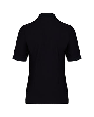 Puff Sleeve Collar T Shirt (Black)
