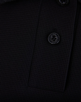 Puff Sleeve Collar T Shirt (Black)