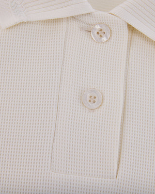 Puff Sleeve Collar T Shirt (Cream)