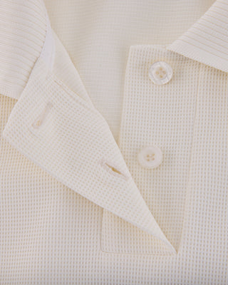 Puff Sleeve Collar T Shirt (Cream)