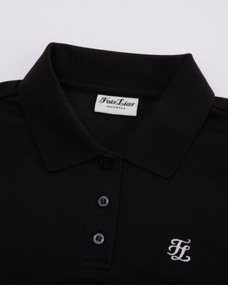 Fair Liar loose fit polo T Shirt (Black)