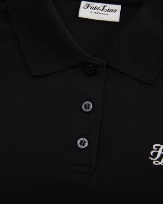 Fair Liar loose fit polo T Shirt (Black)