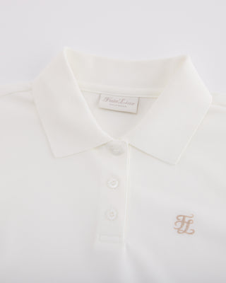 Fair Liar loose fit polo T Shirt (White)