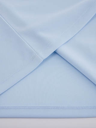 Fair Liar Loose Fit Polo Sleeveless T Shirt (Blue)