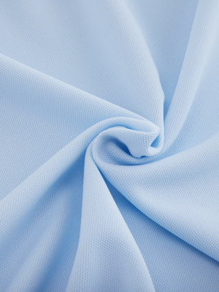 Fair Liar Loose Fit Polo Sleeveless T Shirt (Blue)